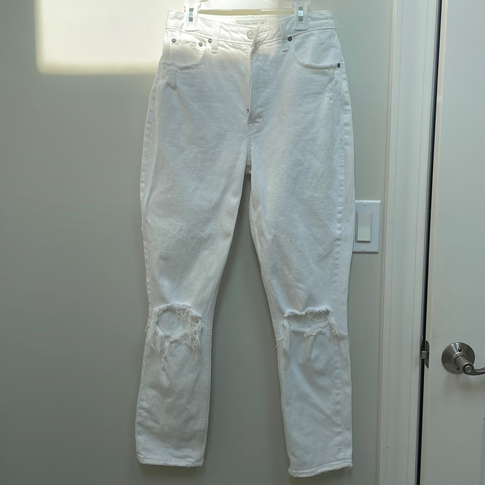 Abercrombie the mom high rise curve love jeans size 25/0